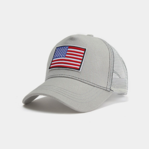 American Flag Trucker Hat with Adjustable Strap | Breathable & Unisex