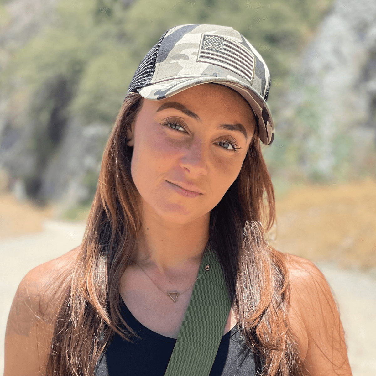 American Flag Trucker Hat with Adjustable Strap | Breathable & Unisex