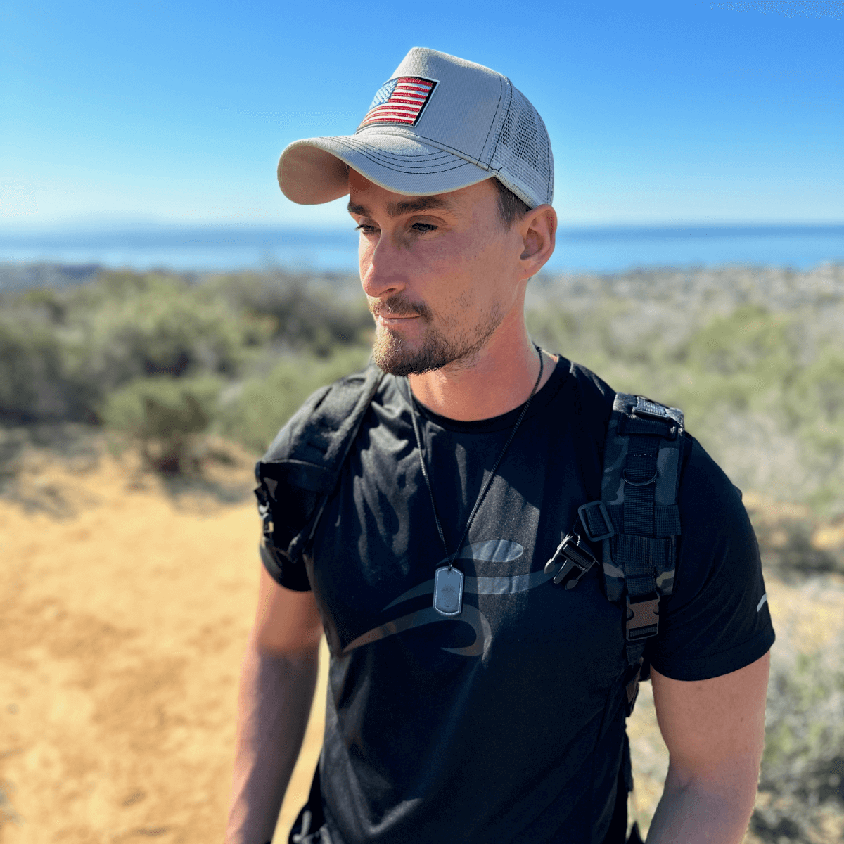 American Flag Trucker Hat with Adjustable Strap | Breathable & Unisex