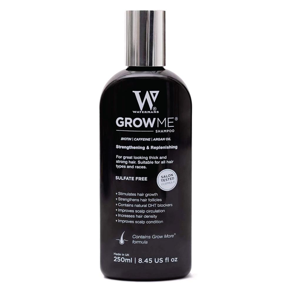 Watermans Grow Me Hair Growth Shampoo 250ml DHT Blocking Biotin Argan