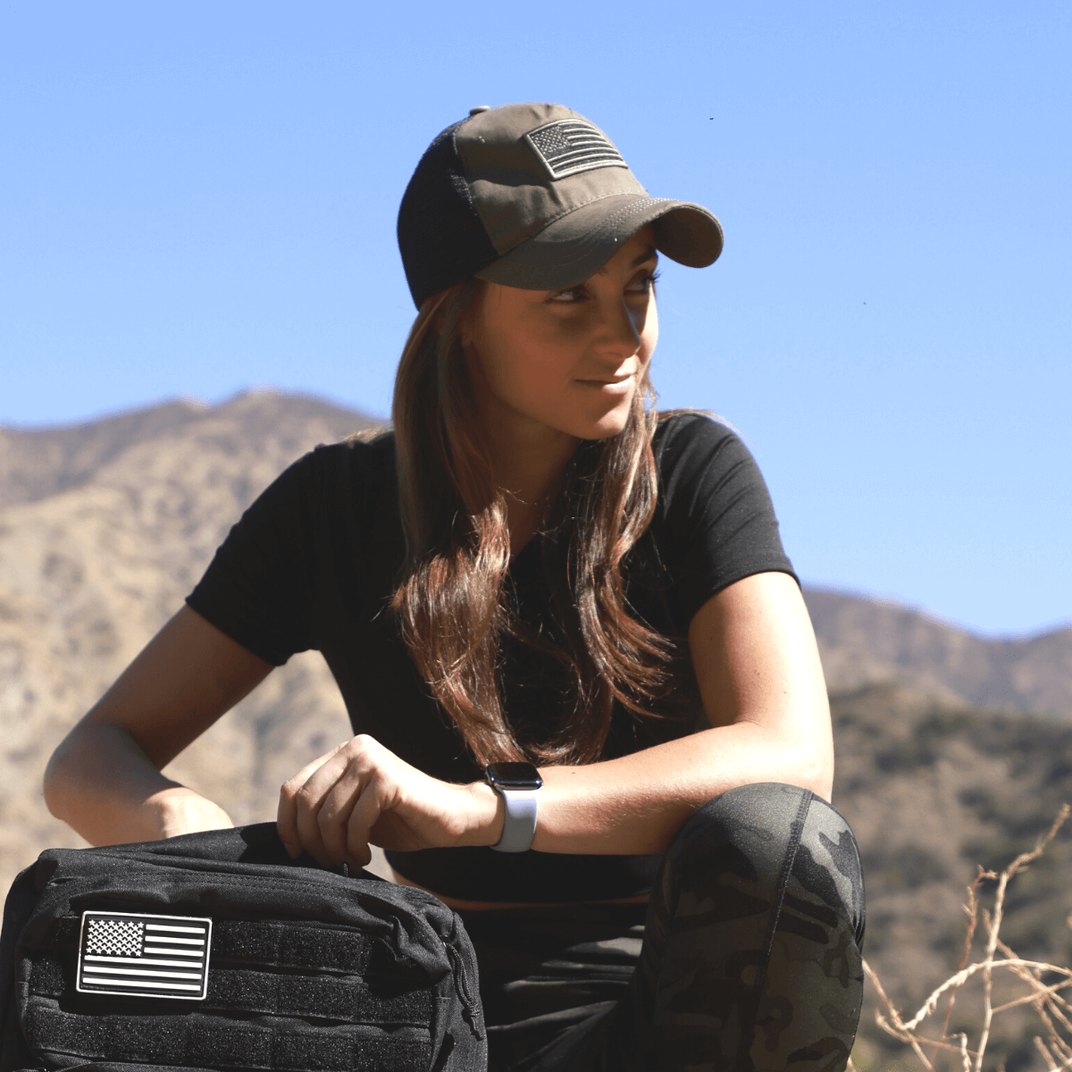 American Flag Trucker Hat with Adjustable Strap | Breathable & Unisex