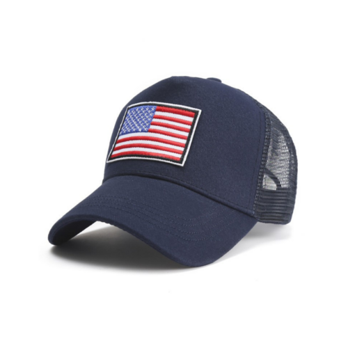 American Flag Trucker Hat with Adjustable Strap | Breathable & Unisex