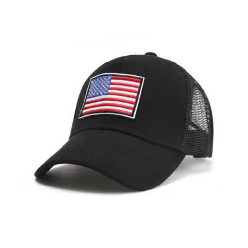 American Flag Trucker Hat with Adjustable Strap | Breathable & Unisex