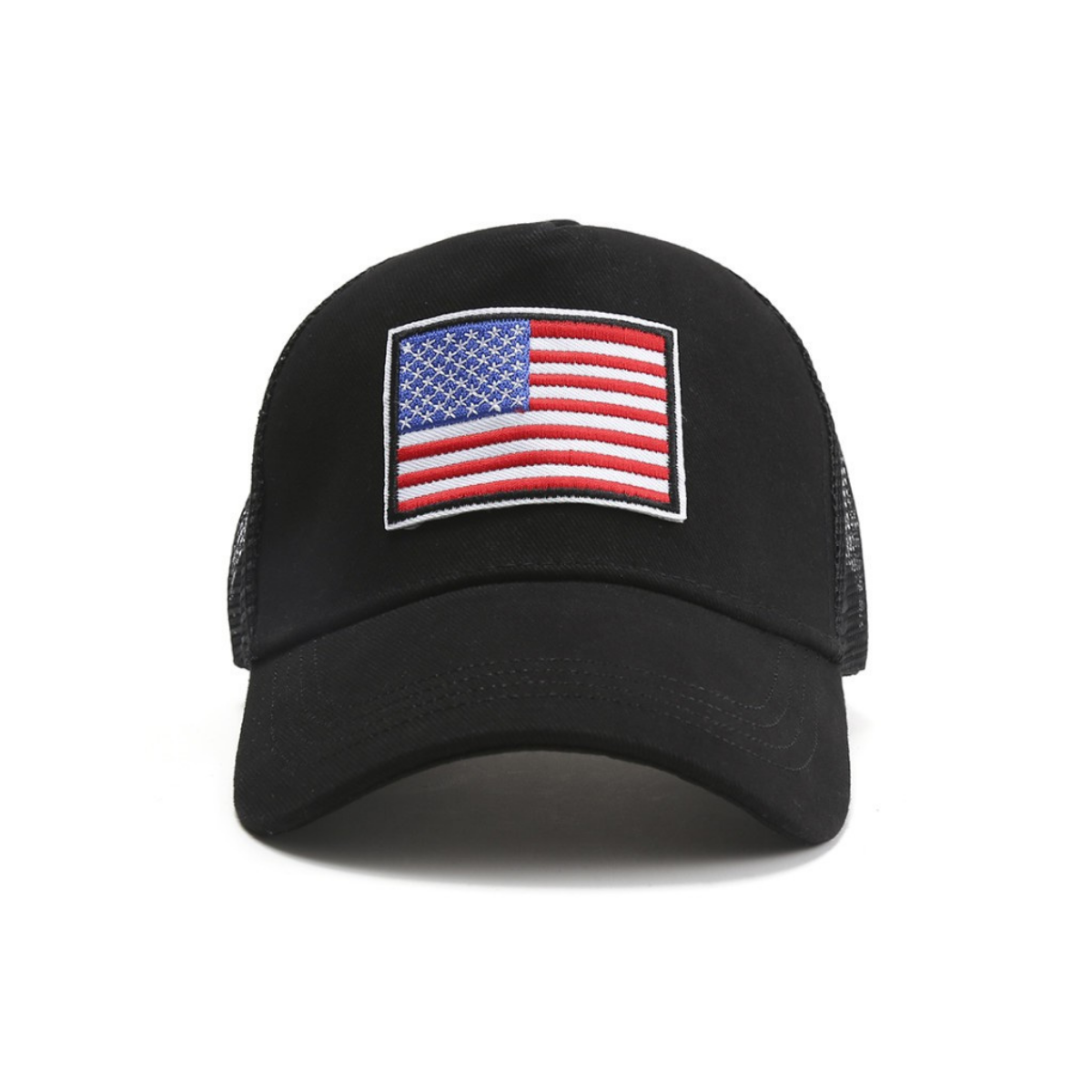 American Flag Trucker Hat with Adjustable Strap | Breathable & Unisex