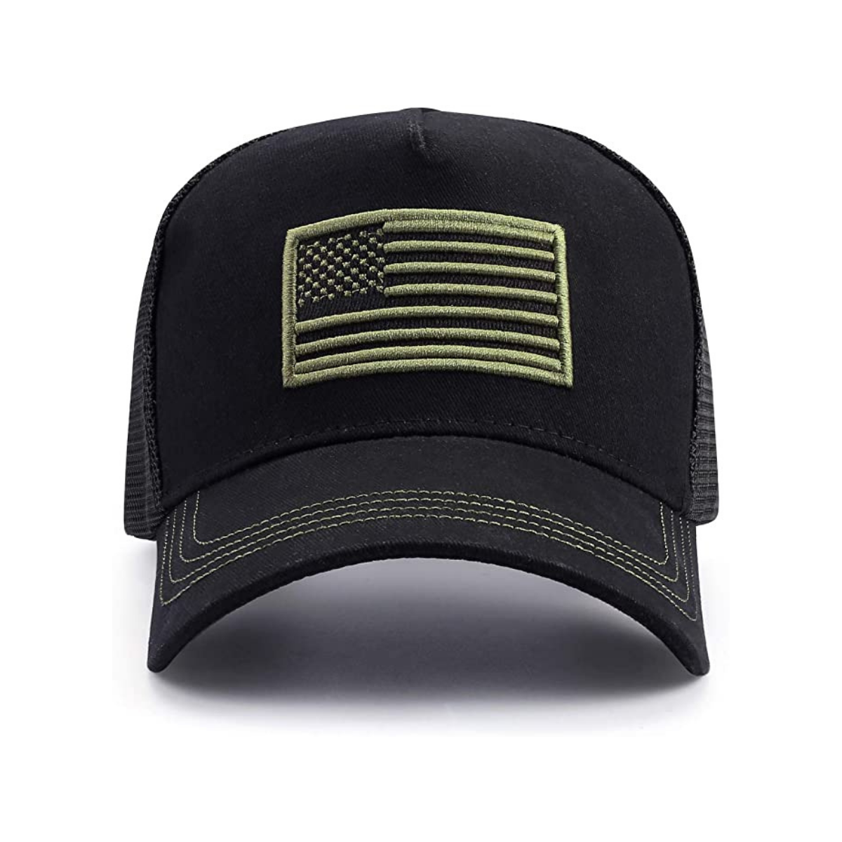 American Flag Trucker Hat with Adjustable Strap | Breathable & Unisex