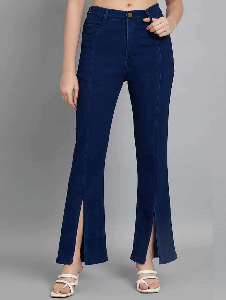 Women High Rise Denim Jeans(Size32)(Colornavy blue)