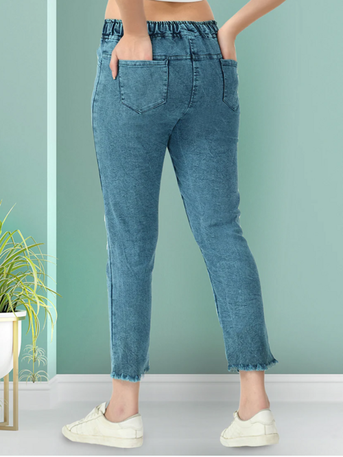 Women High Rise Denim Jeans(Size32)(Colordark blue)